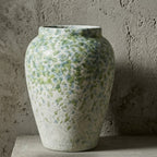 Coastal Seafoam Gradient Speckled Vase