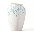 Watercolor Blue Splatter Ceramic Vase