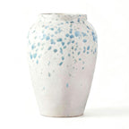 Watercolor Blue Splatter Ceramic Vase
