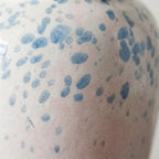 Watercolor Blue Splatter Ceramic Vase