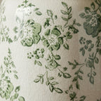 Rustic Sage Green Botanical Crackle Glaze Vase