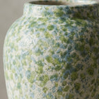 Coastal Seafoam Gradient Speckled Vase
